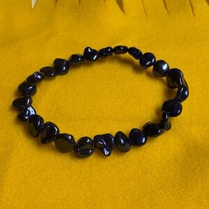 Chic Black Beaded Bracelet